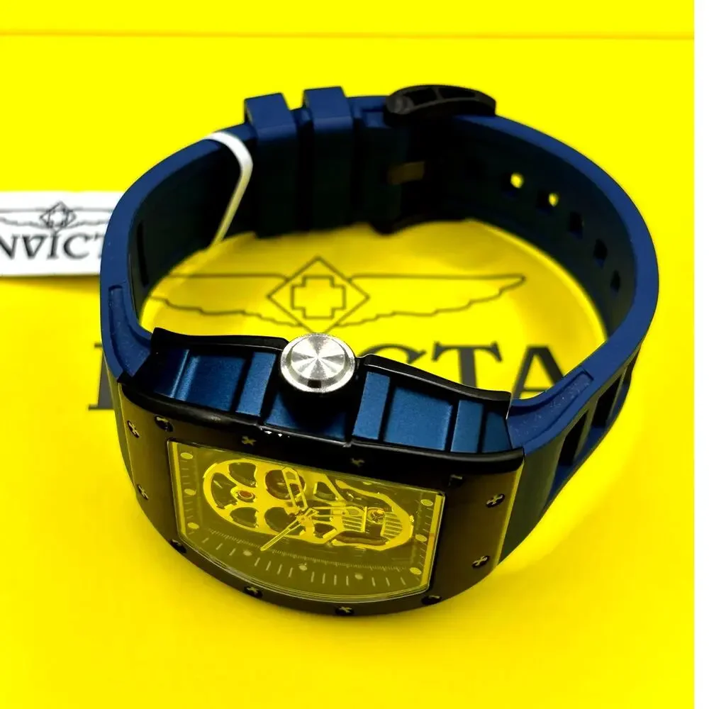 Invicta S1 Rally Crestpath 49023 Automatic Skeleton Dial Mens Watch 41mm Blue